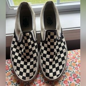 Black and white checkered vans